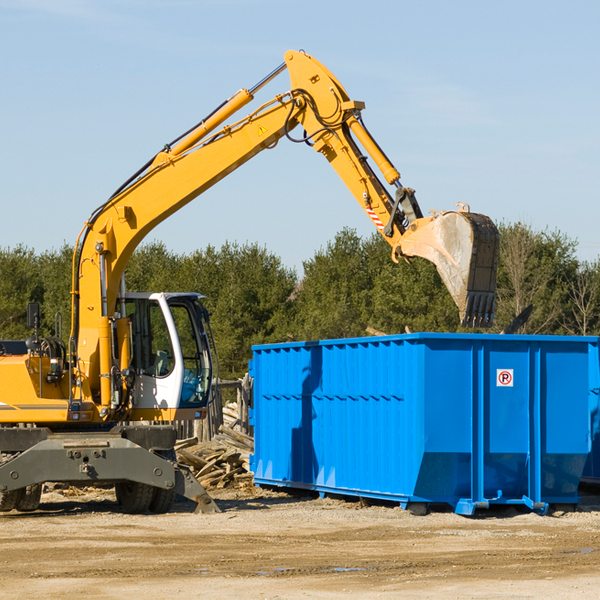 can i choose the location where the residential dumpster will be placed in Loraine